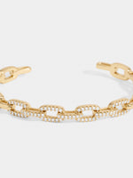 RACHEL CZ LINK CUFF BRACELET