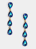 OCEAN MULTI DROPS CRYSTAL EARRINGS