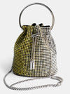 OMBRE BUCKET CRYSTAL BAG- SILVER YELLOW