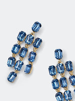 TRACY CRYSTAL EARRINGS - SKY BLUE